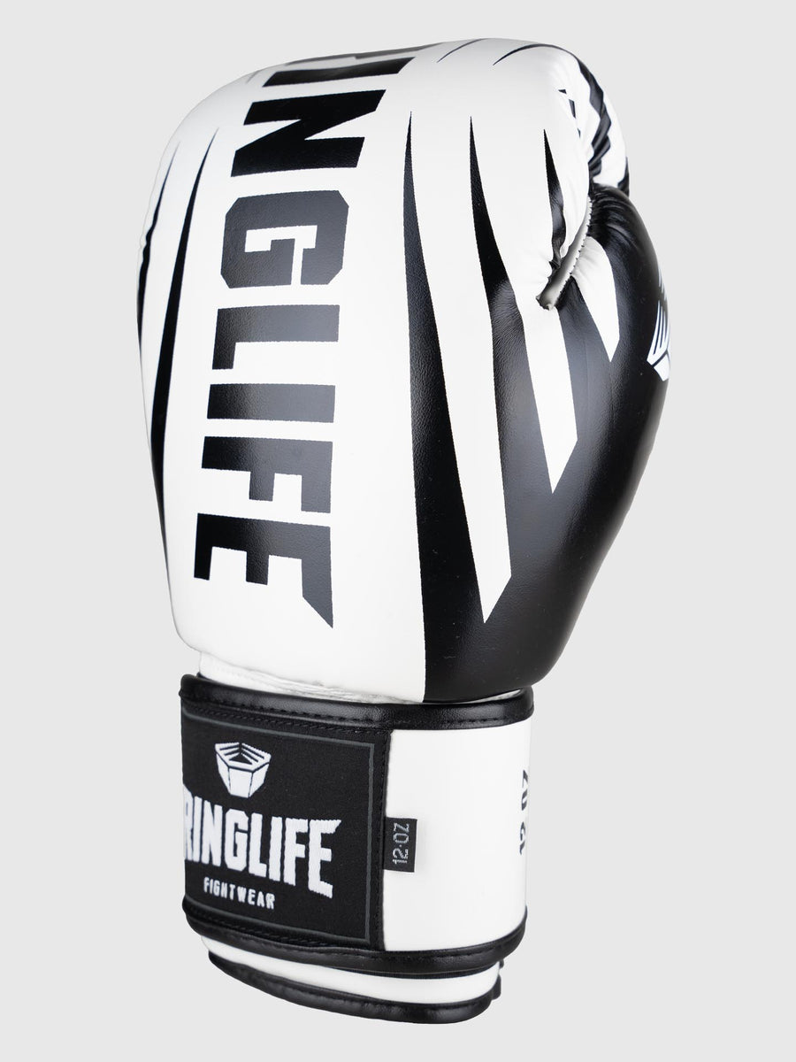 ringlife RINGLIFE Boxhandschuhe No1 weißschwarz – RINGLIFE Fightwear