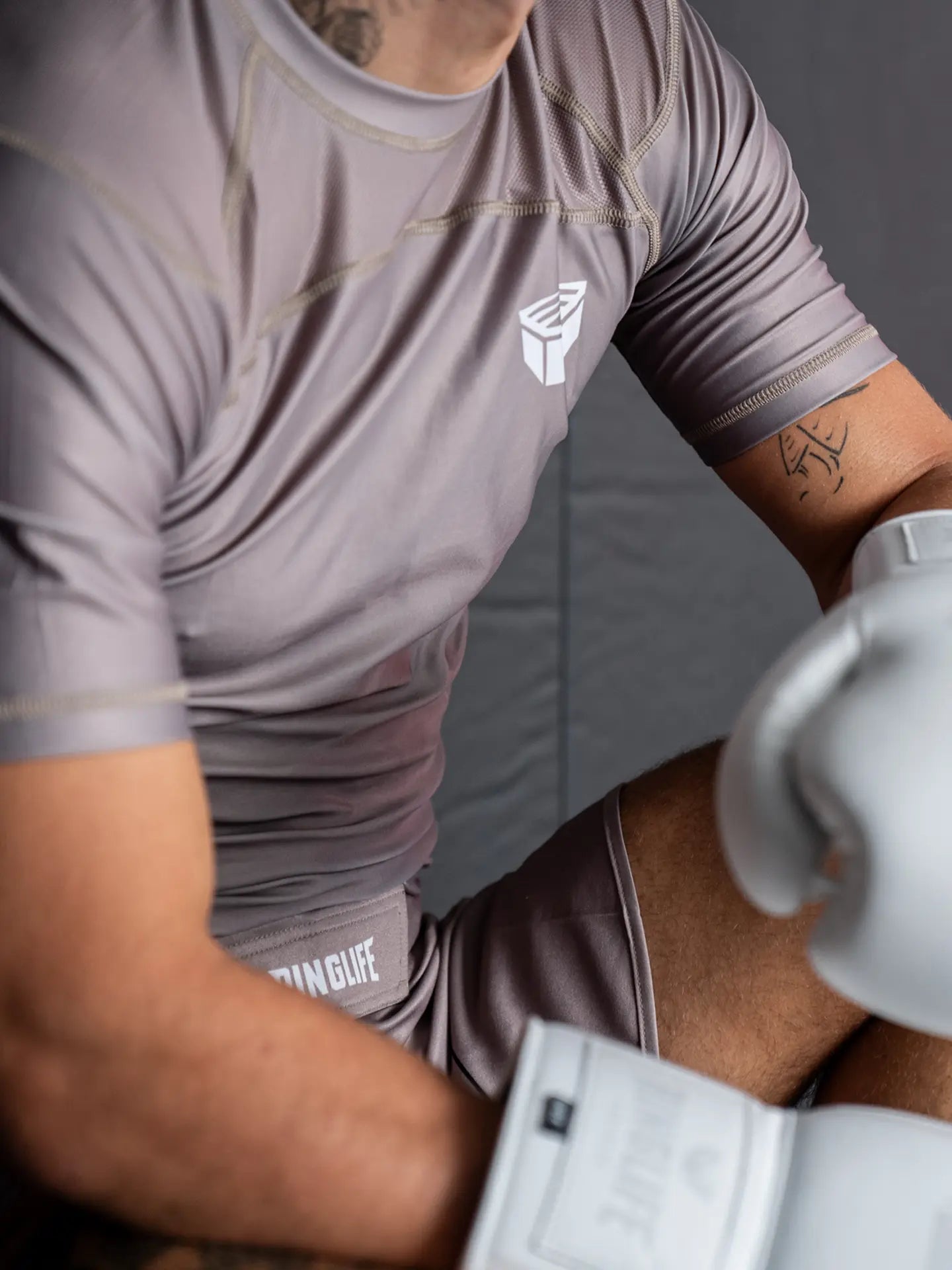 RINGLIFE Rashguard S/S, Origin, grau