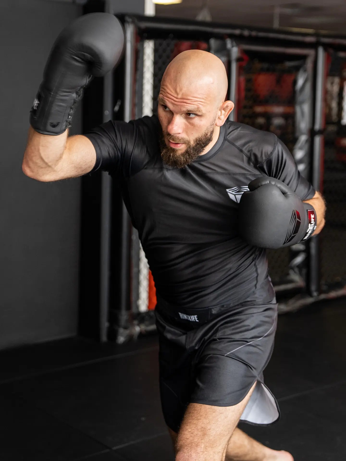 RINGLIFE Rashguard S/S, Origin, schwarz