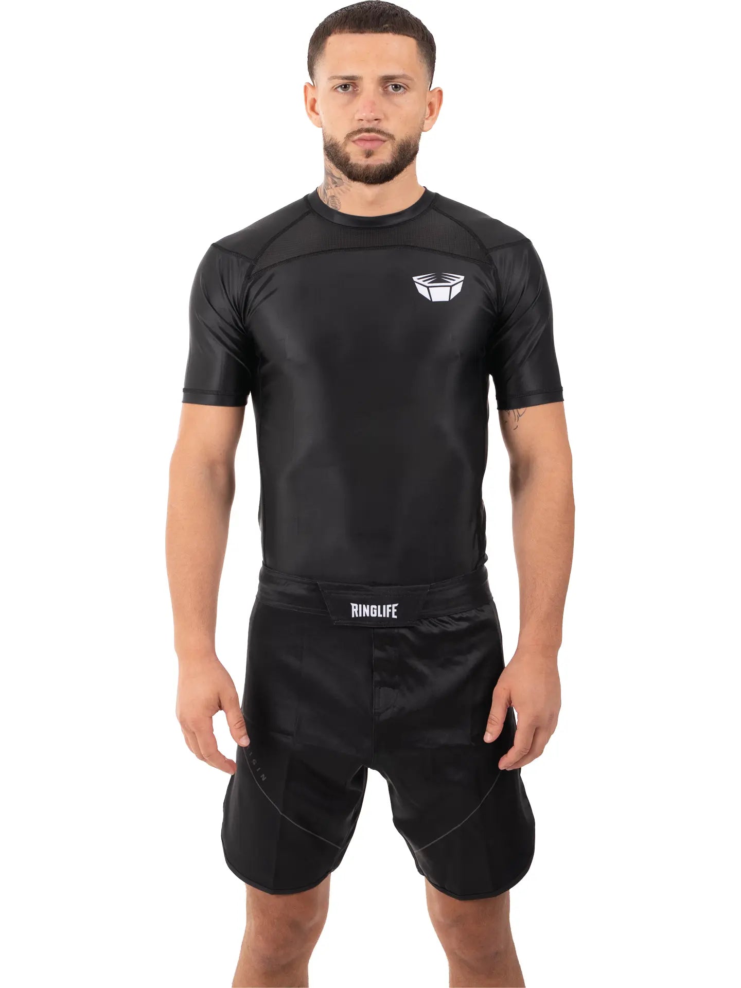 RINGLIFE Rashguard S/S, Origin, schwarz