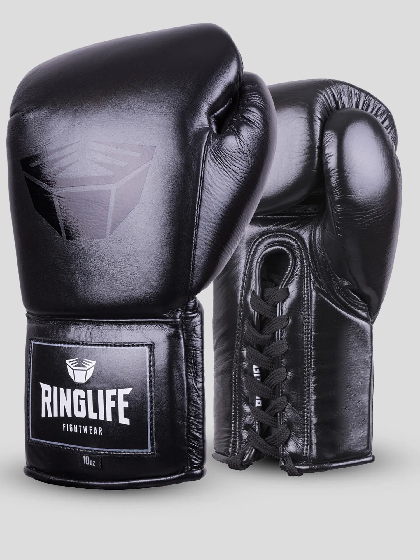 RINGLIFE Boxhandschuhe, Pro Laces, schwarz-matt