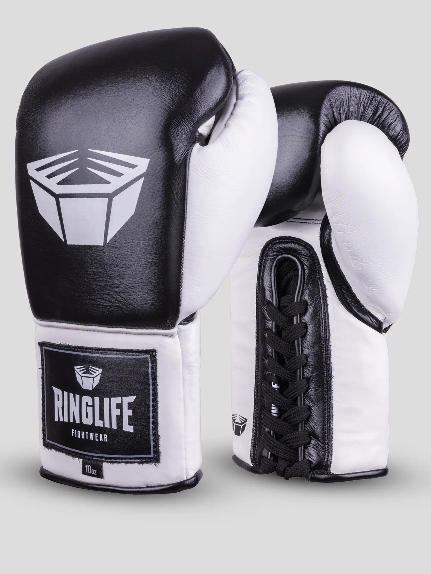 RINGLIFE Boxhandschuhe, Pro Laces, schwarz-weiß