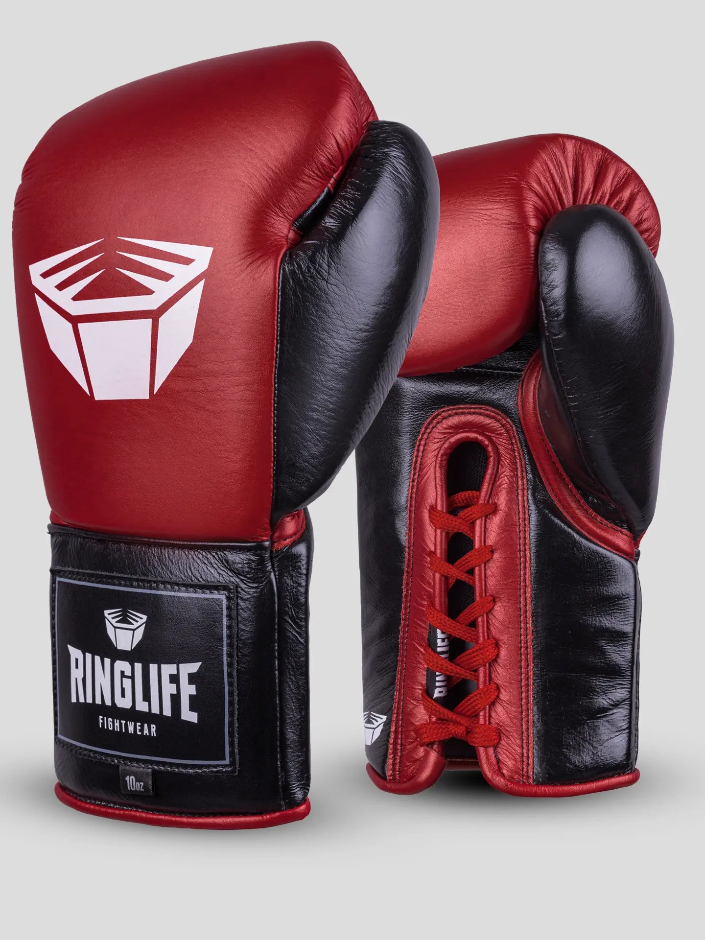RINGLIFE Boxhandschuhe, Pro Laces, rot-schwarz