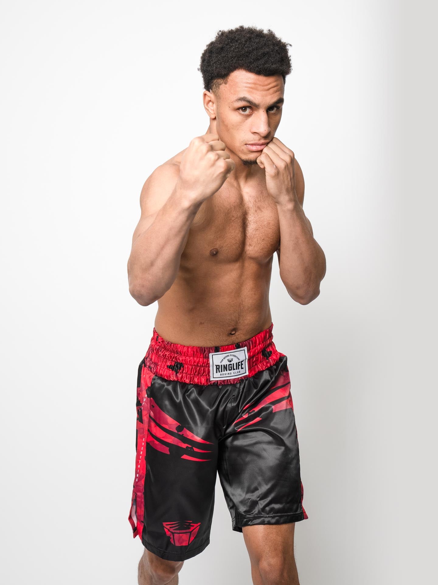 RINGLIFE Boxhosen, Unit, schwarz-rot camo