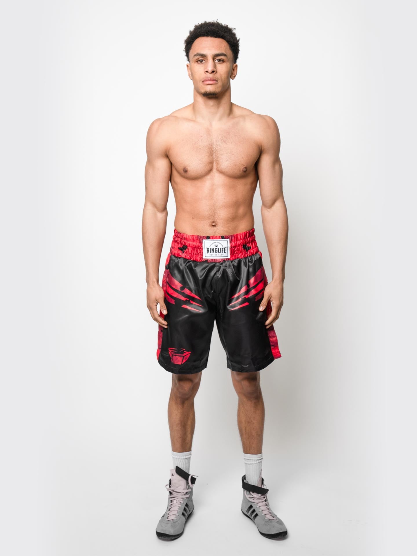 RINGLIFE Boxhosen, Unit, schwarz-rot camo