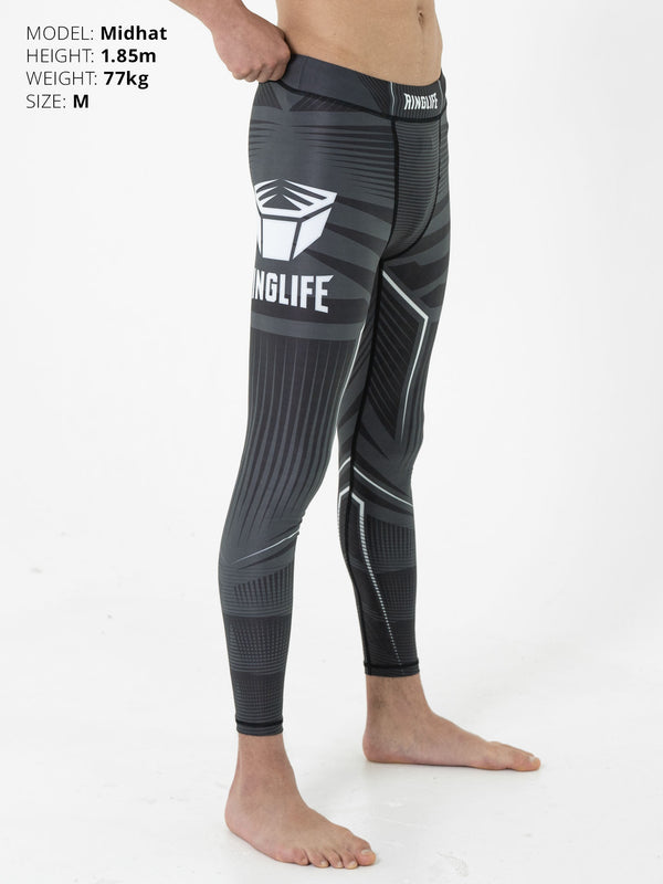 RINGLIFE Compression Pants - Octaring schwarz-weiss