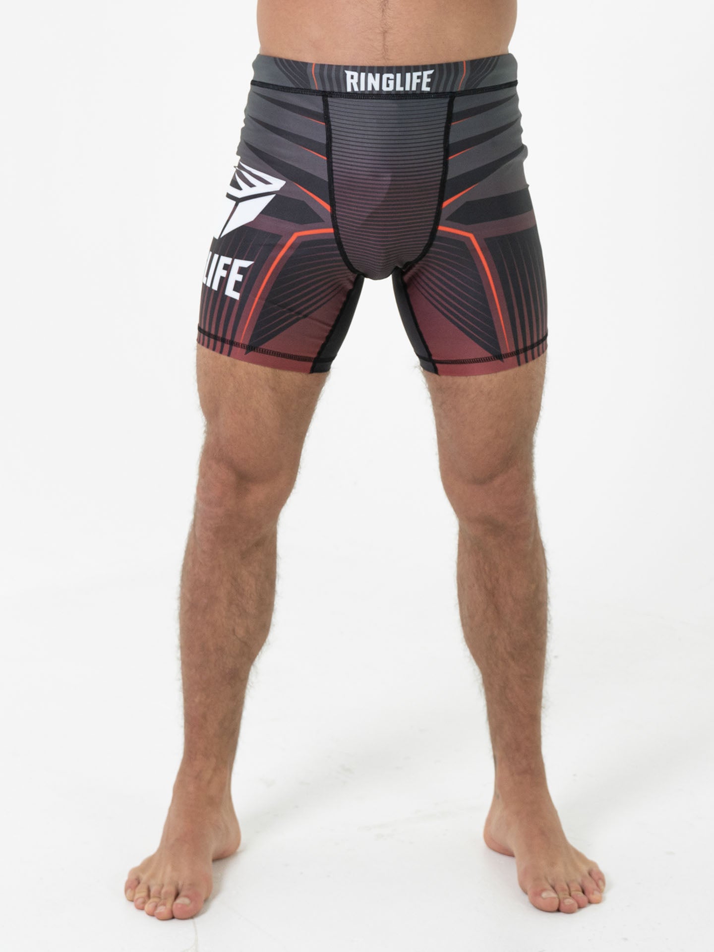 RINGLIFE Compression Shorts - Octaring schwarz-rot