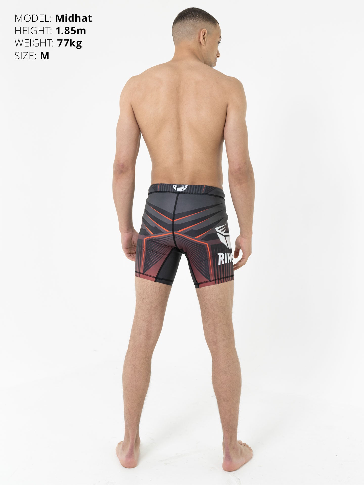 RINGLIFE Compression Shorts - Octaring schwarz-rot