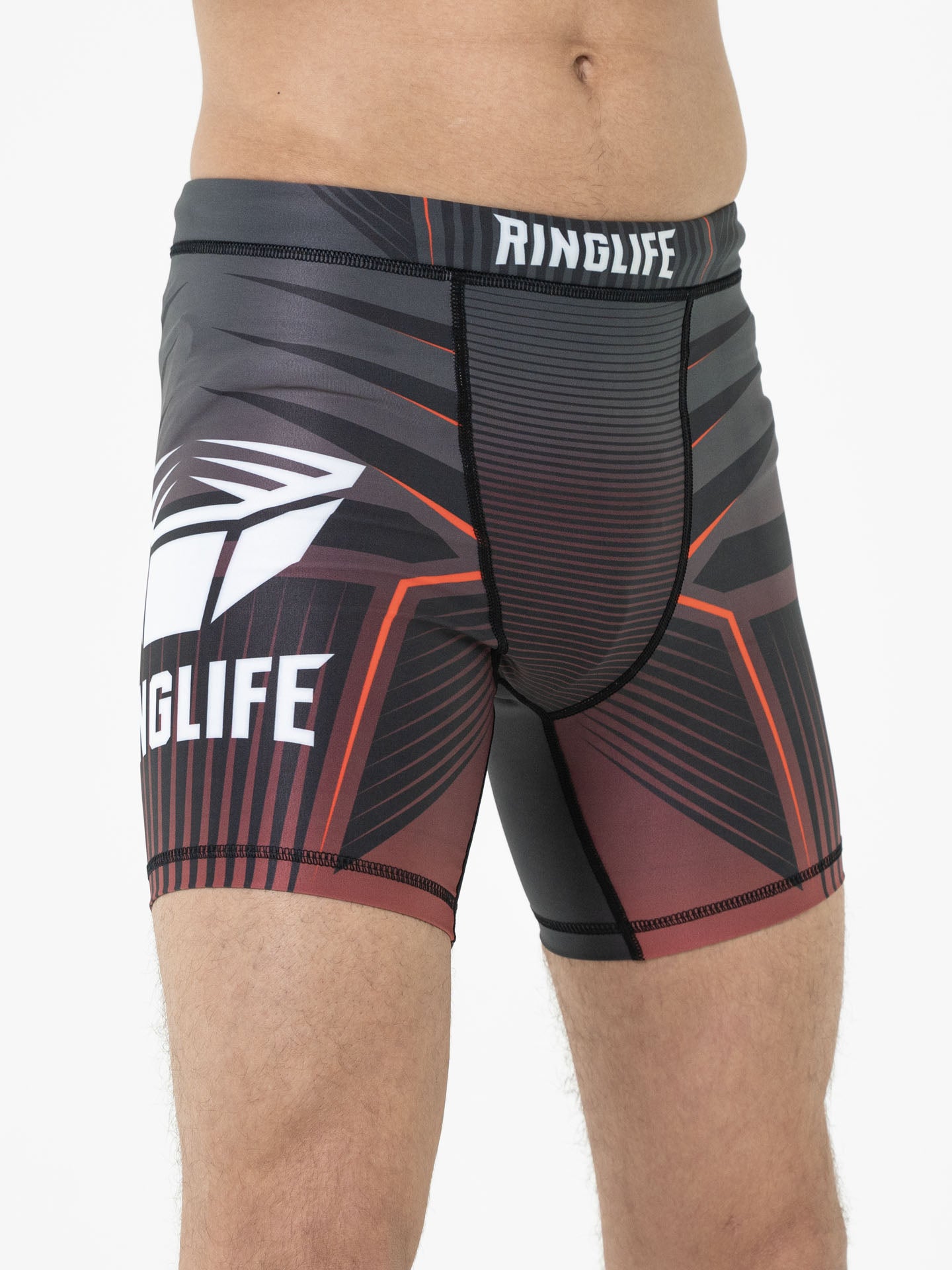 RINGLIFE Compression Shorts - Octaring schwarz-rot