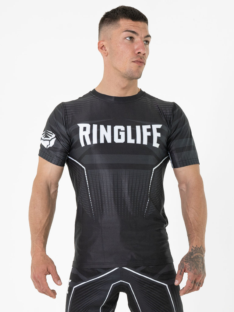 RINGLIFE Functional Shirt - Octaring schwarz-weiss