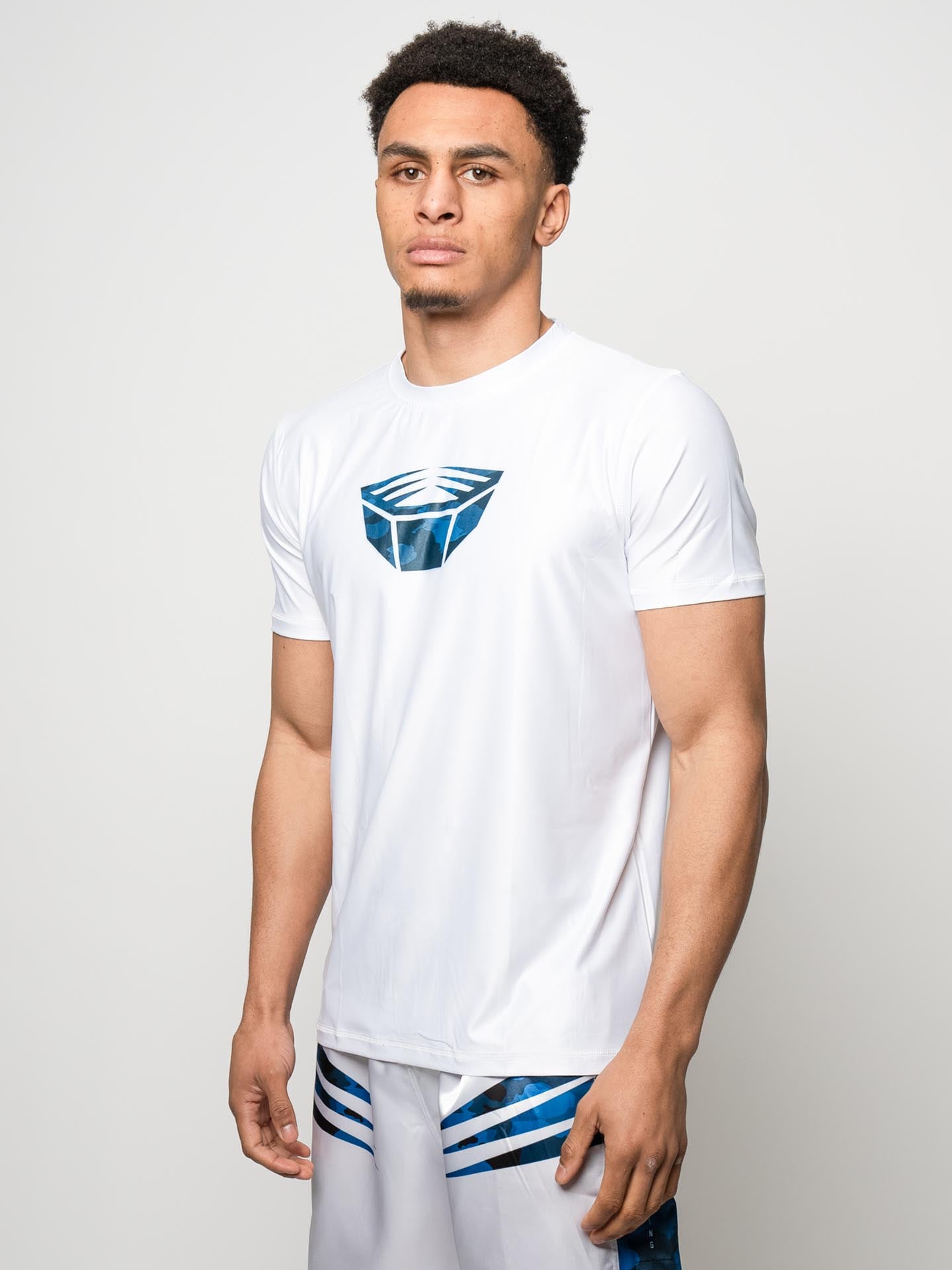 RINGLIFE Functional Shirt, Unit, weiss-blau camo