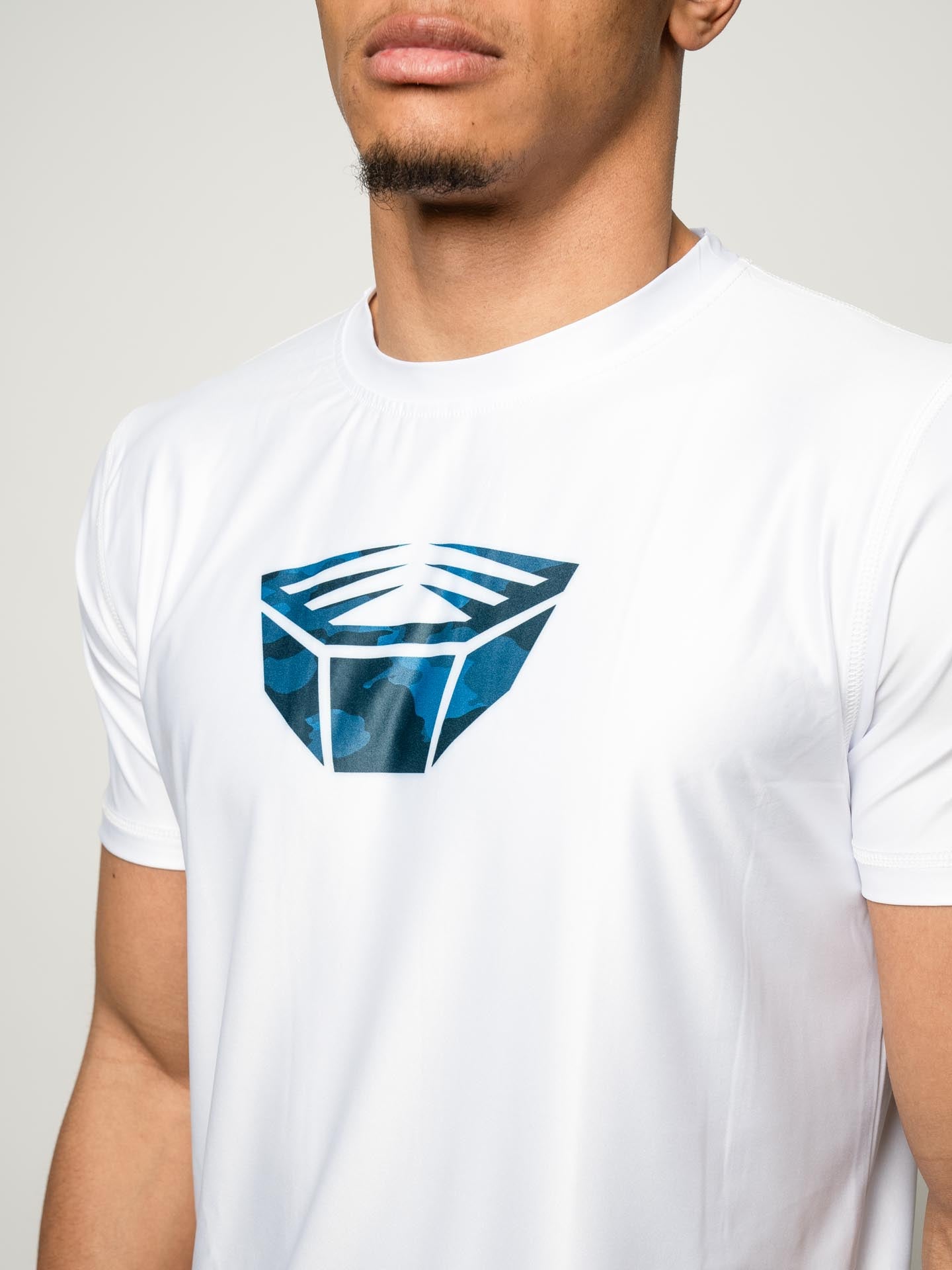 RINGLIFE Functional Shirt, Unit, weiss-blau camo