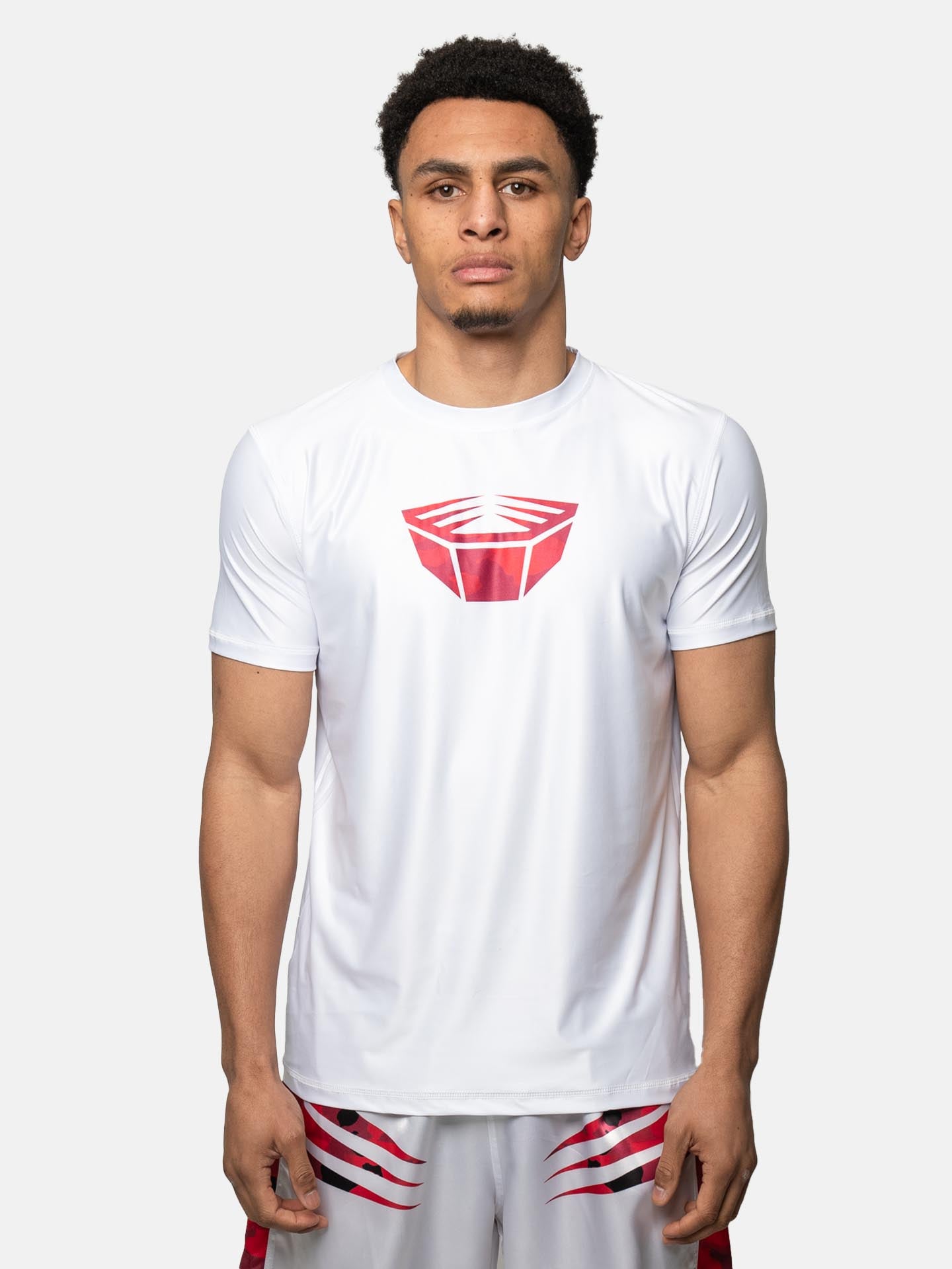 RINGLIFE Functional Shirt, Unit, weiss-rot camo