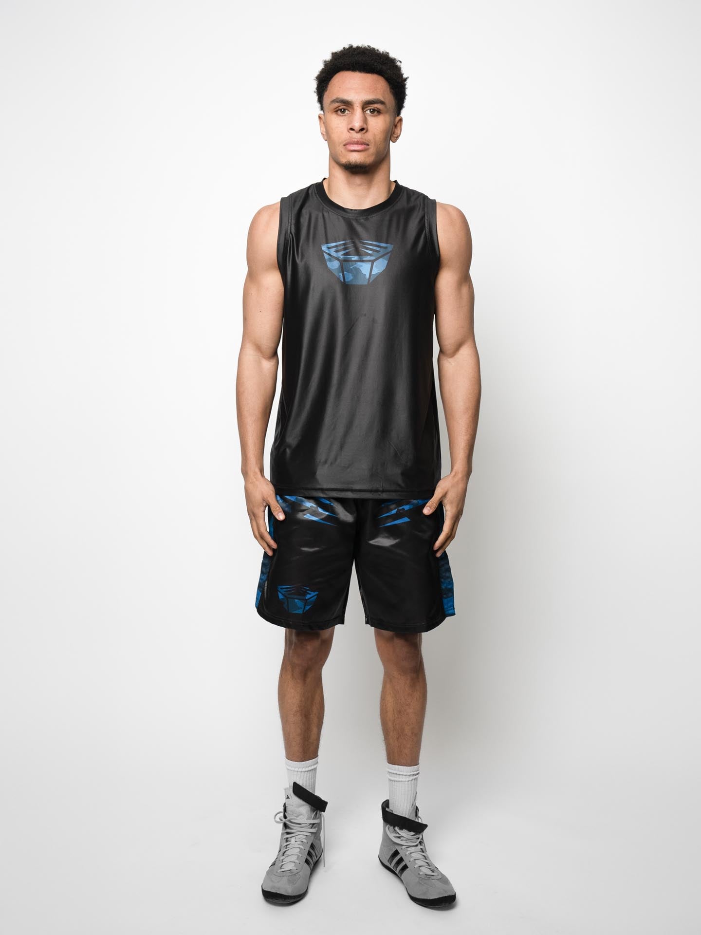 RINGLIFE Functional Tank Top, Unit, schwarz-blau camo