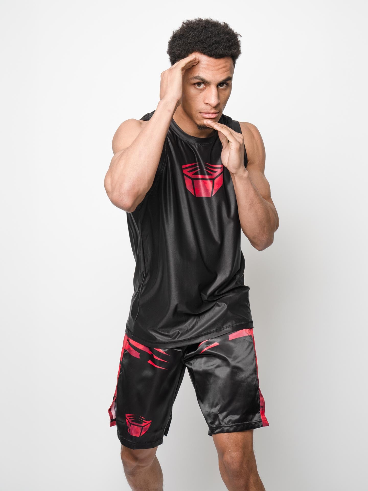 RINGLIFE Functional Tank Top, Unit, schwarz-rot camo