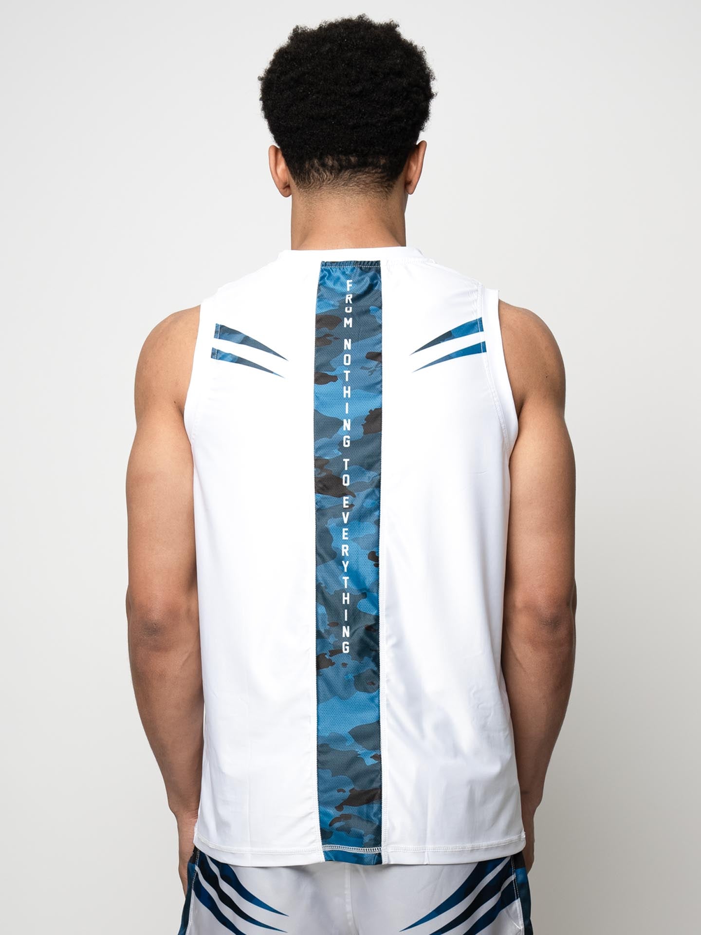 RINGLIFE Functional Tank Top, Unit, weiss-blau camo