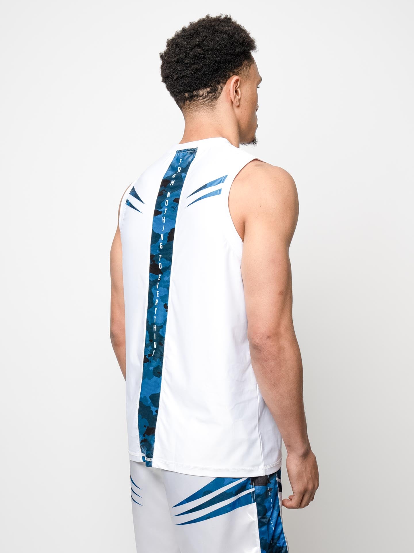 RINGLIFE Functional Tank Top, Unit, weiss-blau camo