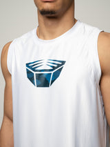 RINGLIFE Functional Tank Top, Unit, weiss-blau camo