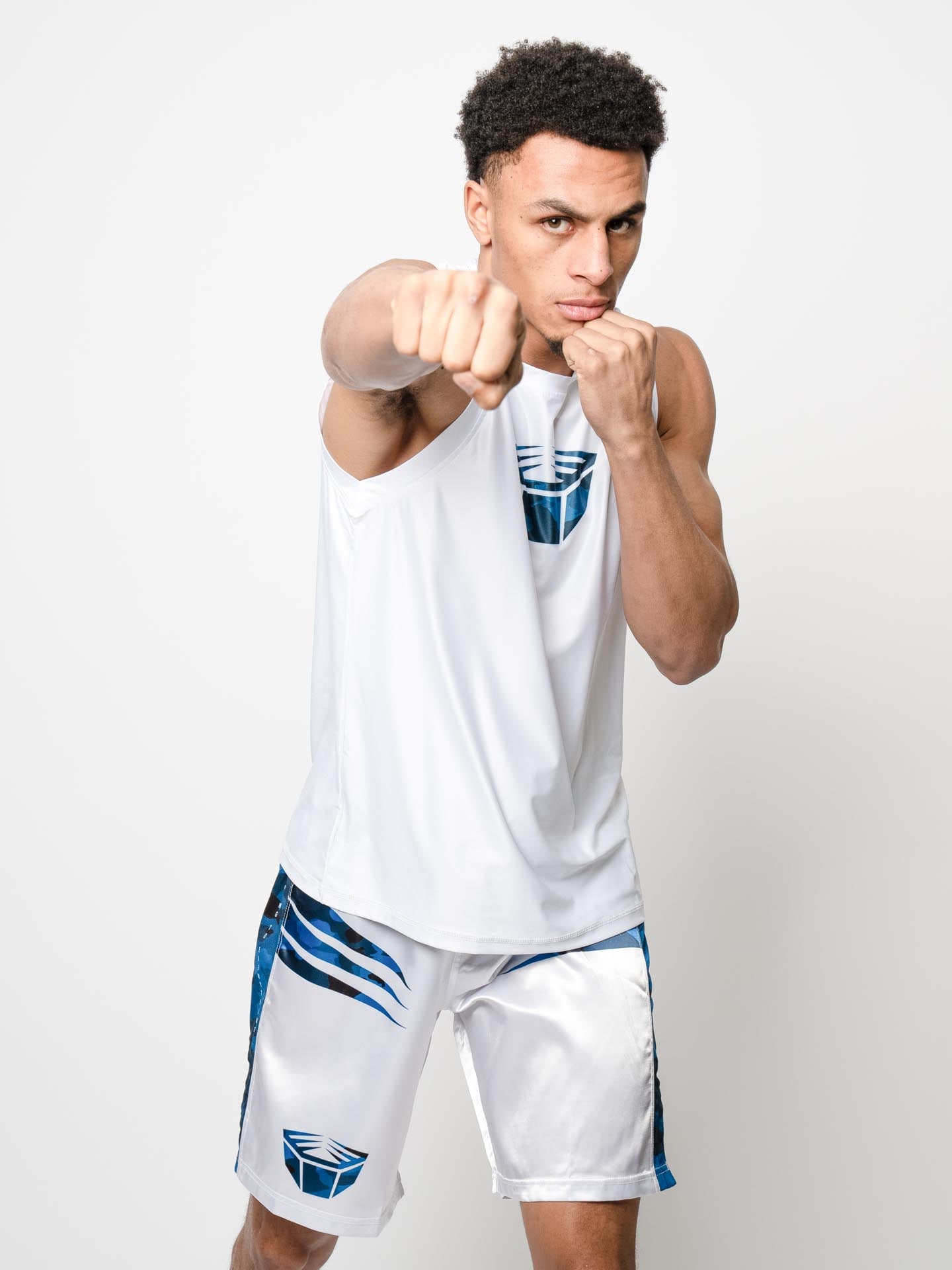 RINGLIFE Functional Tank Top, Unit, weiss-blau camo