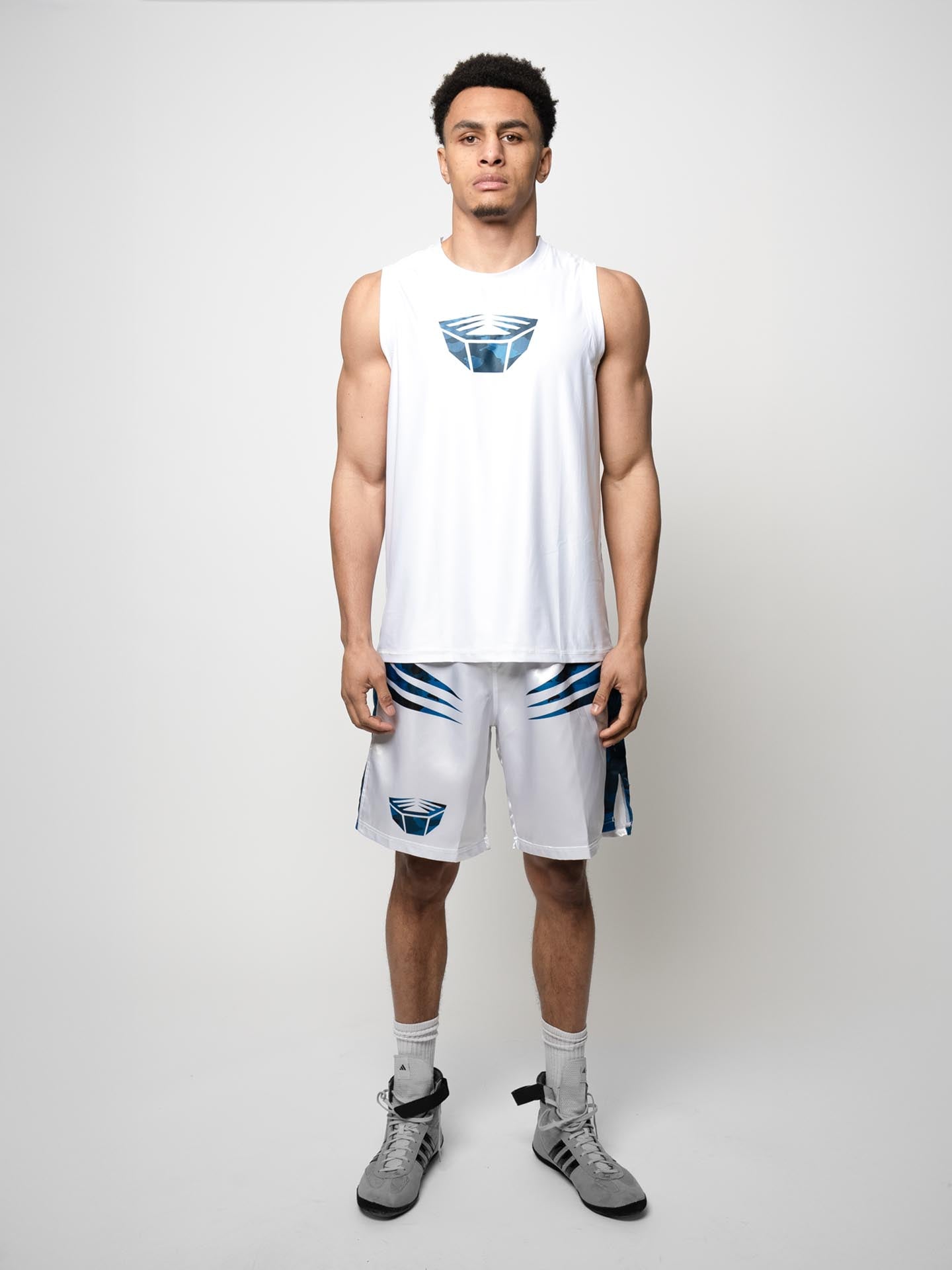 RINGLIFE Functional Tank Top, Unit, weiss-blau camo