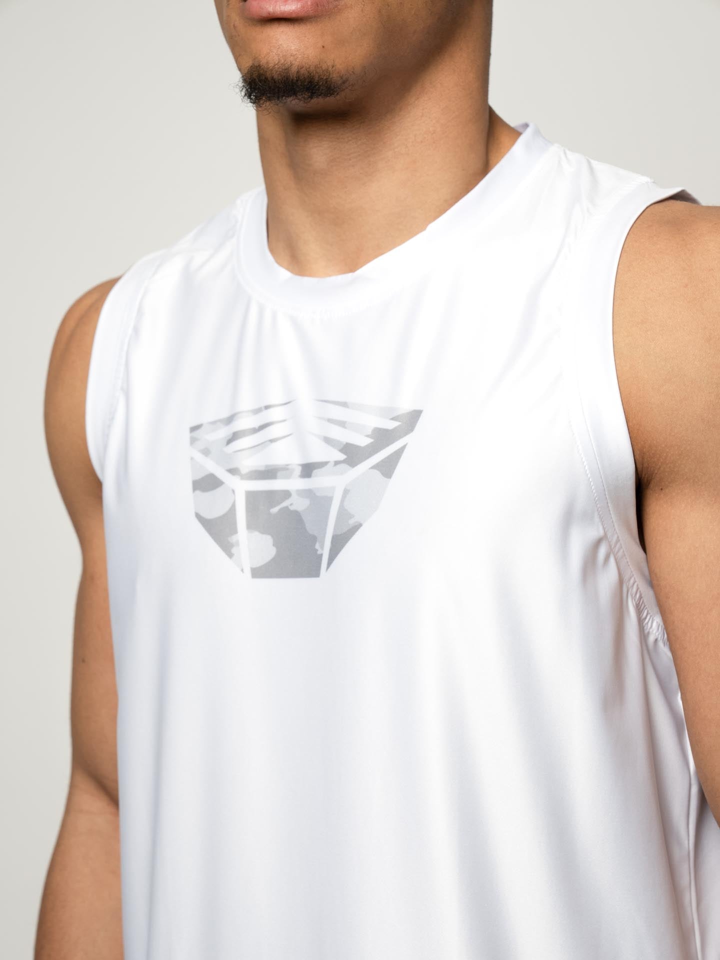 RINGLIFE Functional Tank Top, Unit, weiss-grau camo