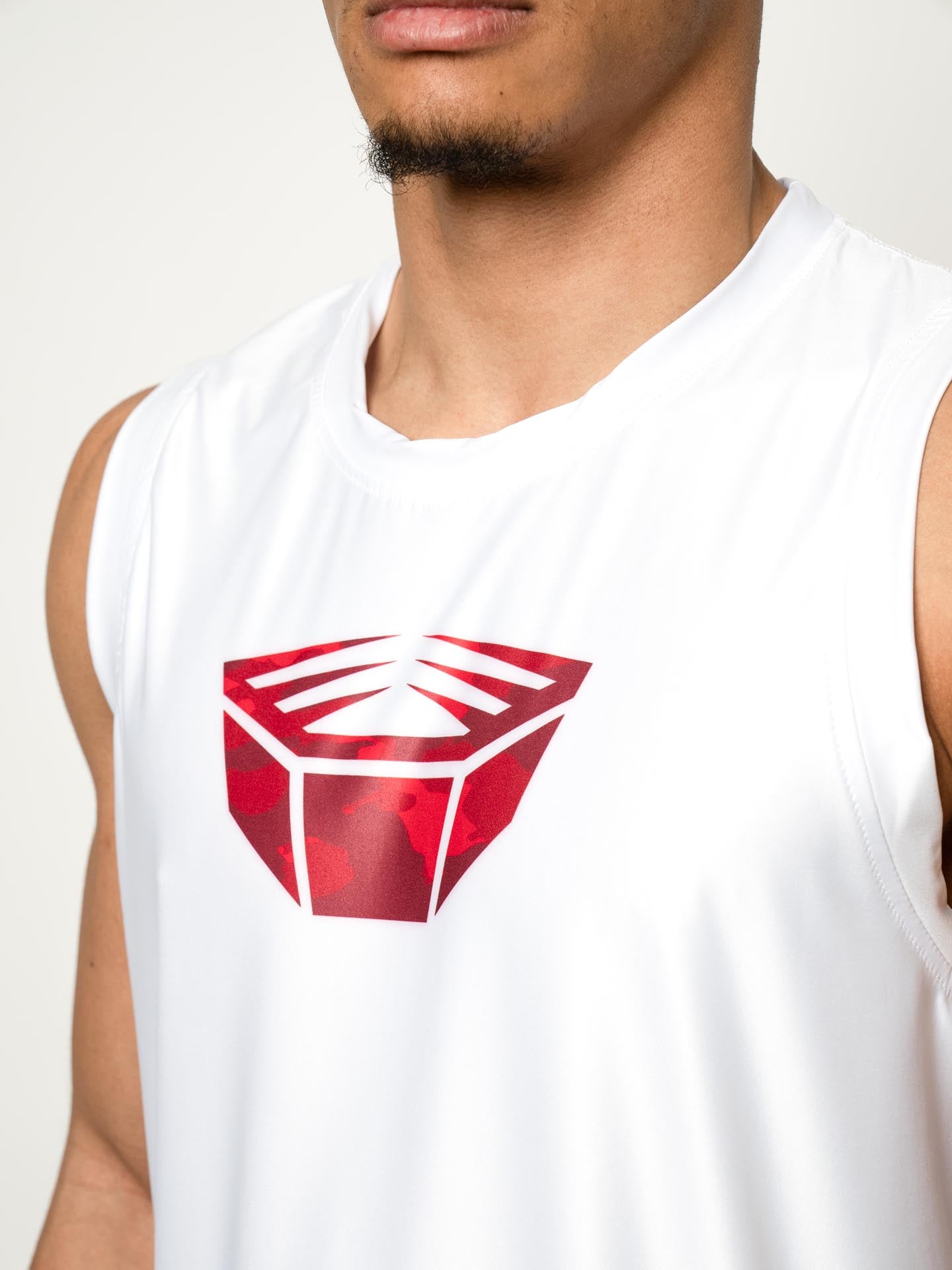 RINGLIFE Functional Tank Top, Unit, weiss-rot camo