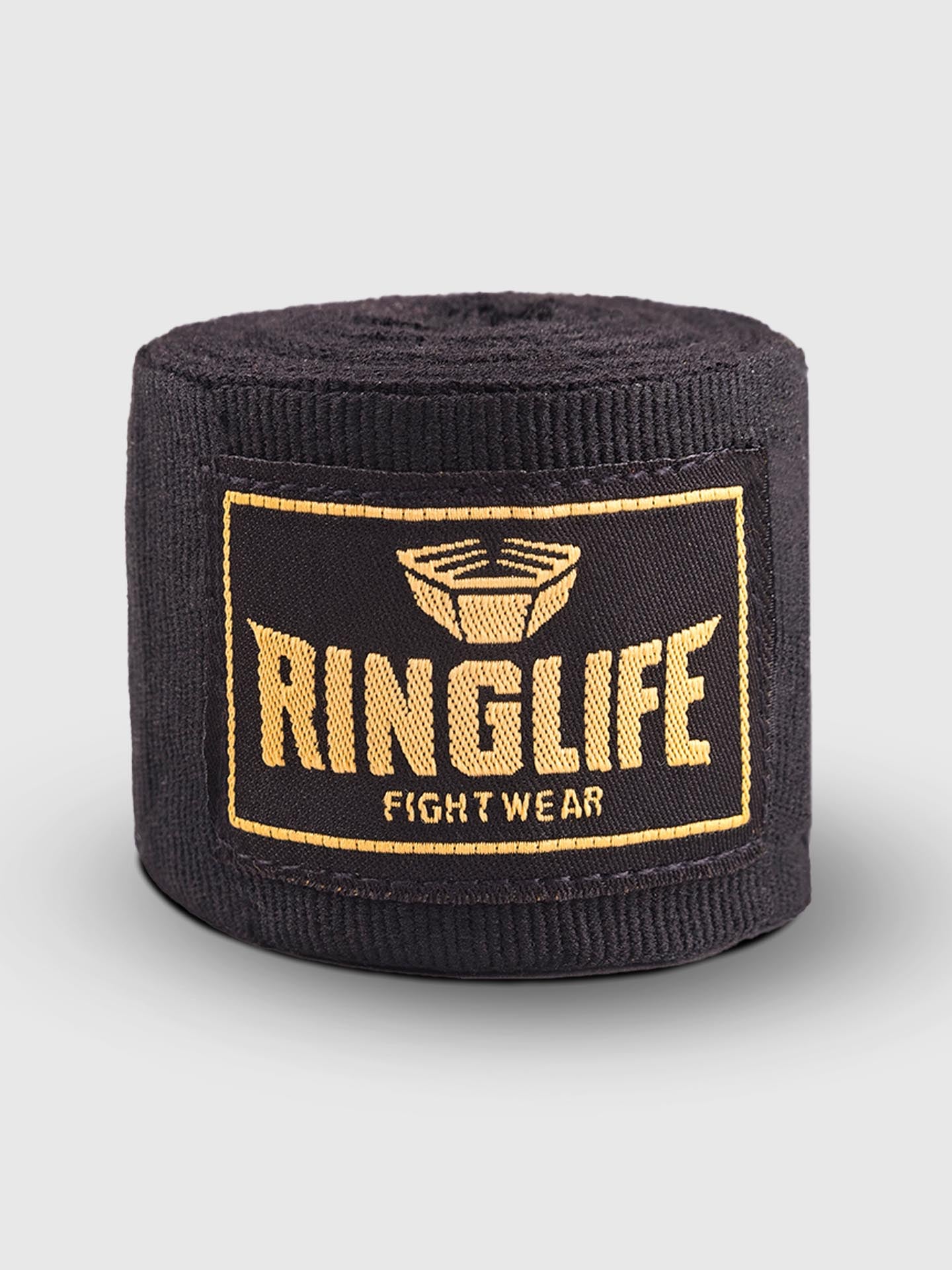 RINGLIFE Boxbandagen, Logo, 3,5 m, schwarz