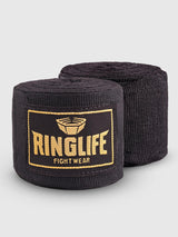 RINGLIFE Boxbandagen, Logo, 3,5 m, schwarz