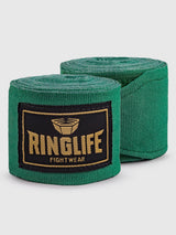 RINGLIFE Boxbandagen, Logo, 3,5 m, grün