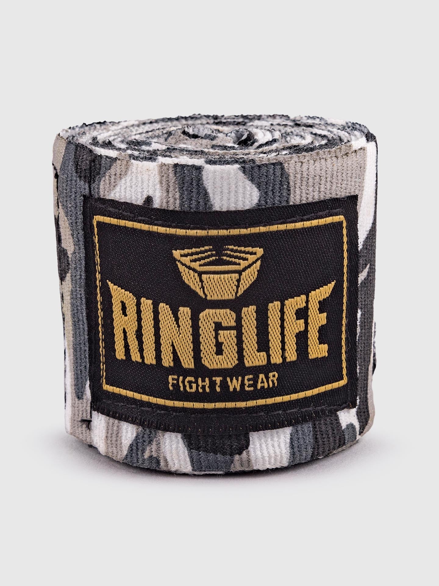 RINGLIFE Boxbandagen, Logo, 3,5 m, camo grau