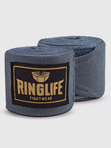 RINGLIFE Boxbandagen, Logo, 3,5 m, grau