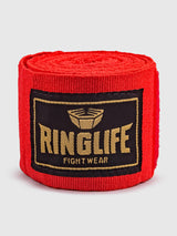 RINGLIFE Boxbandagen, Logo, 3,5 m, rot