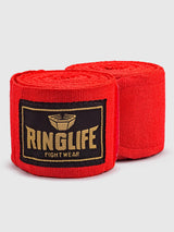 RINGLIFE Boxbandagen, Logo, 3,5 m, rot