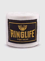 RINGLIFE Boxbandagen, Logo, 3,5 m, weiß