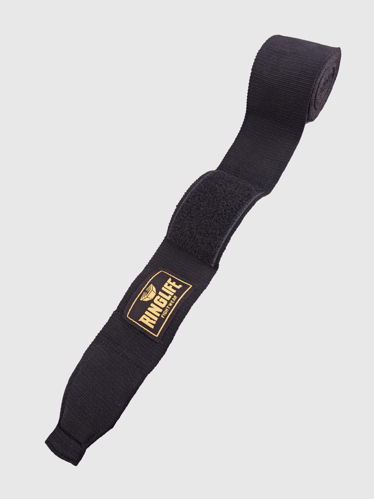 RINGLIFE Boxbandagen, Logo, 4,5 m, schwarz