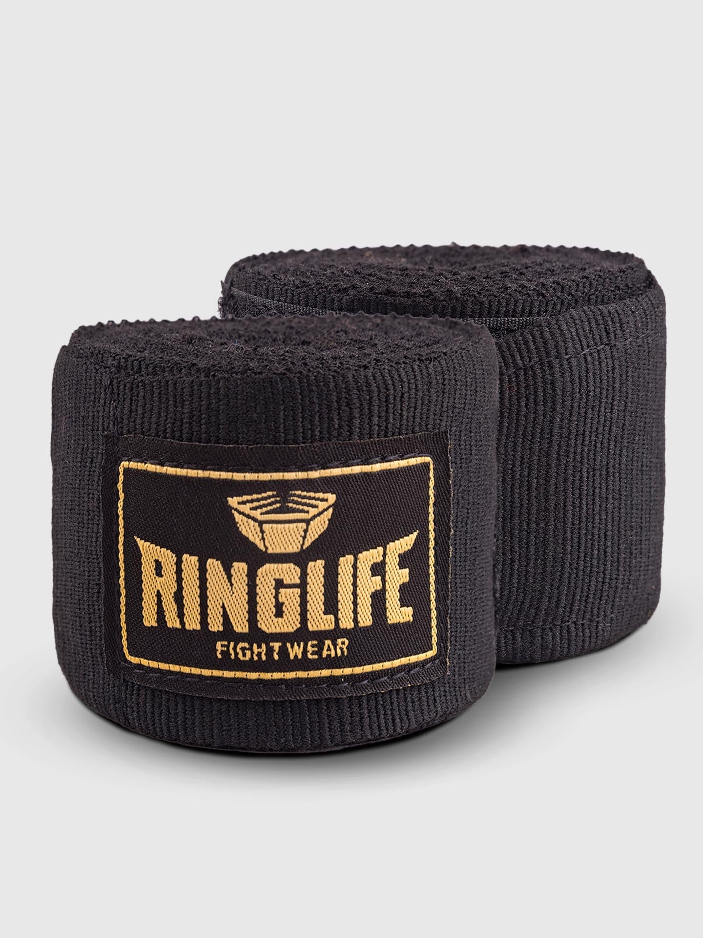 RINGLIFE Boxbandagen, Logo, 4,5 m, schwarz