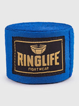 RINGLIFE Boxbandagen, Logo, 4,5 m, blau