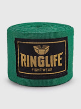 RINGLIFE Boxbandagen, Logo, 4,5 m, grün