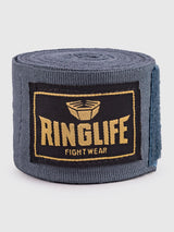 RINGLIFE Boxbandagen, Logo, 4,5 m, grau