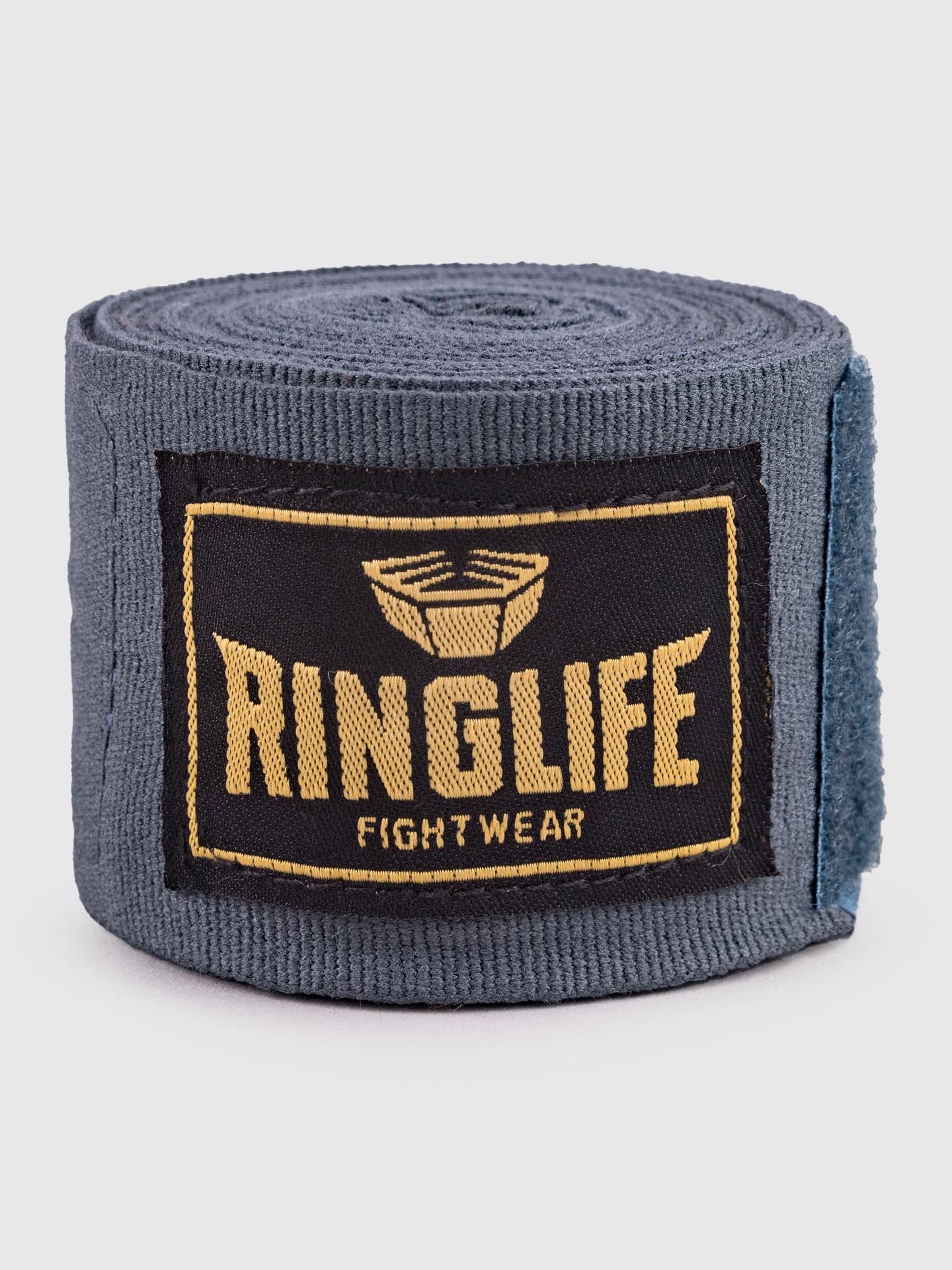 RINGLIFE Boxbandagen, Logo, 4,5 m, grau