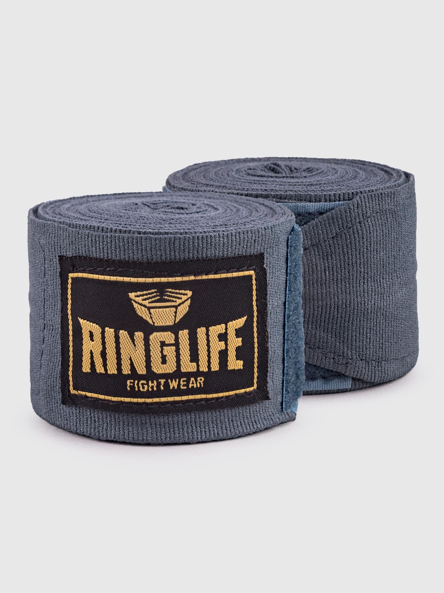 RINGLIFE Boxbandagen, Logo, 4,5 m, grau