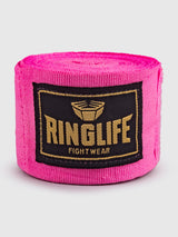 RINGLIFE Boxbandagen, Logo, 4,5 m, pink