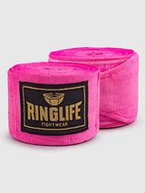 RINGLIFE Boxbandagen, Logo, 4,5 m, pink
