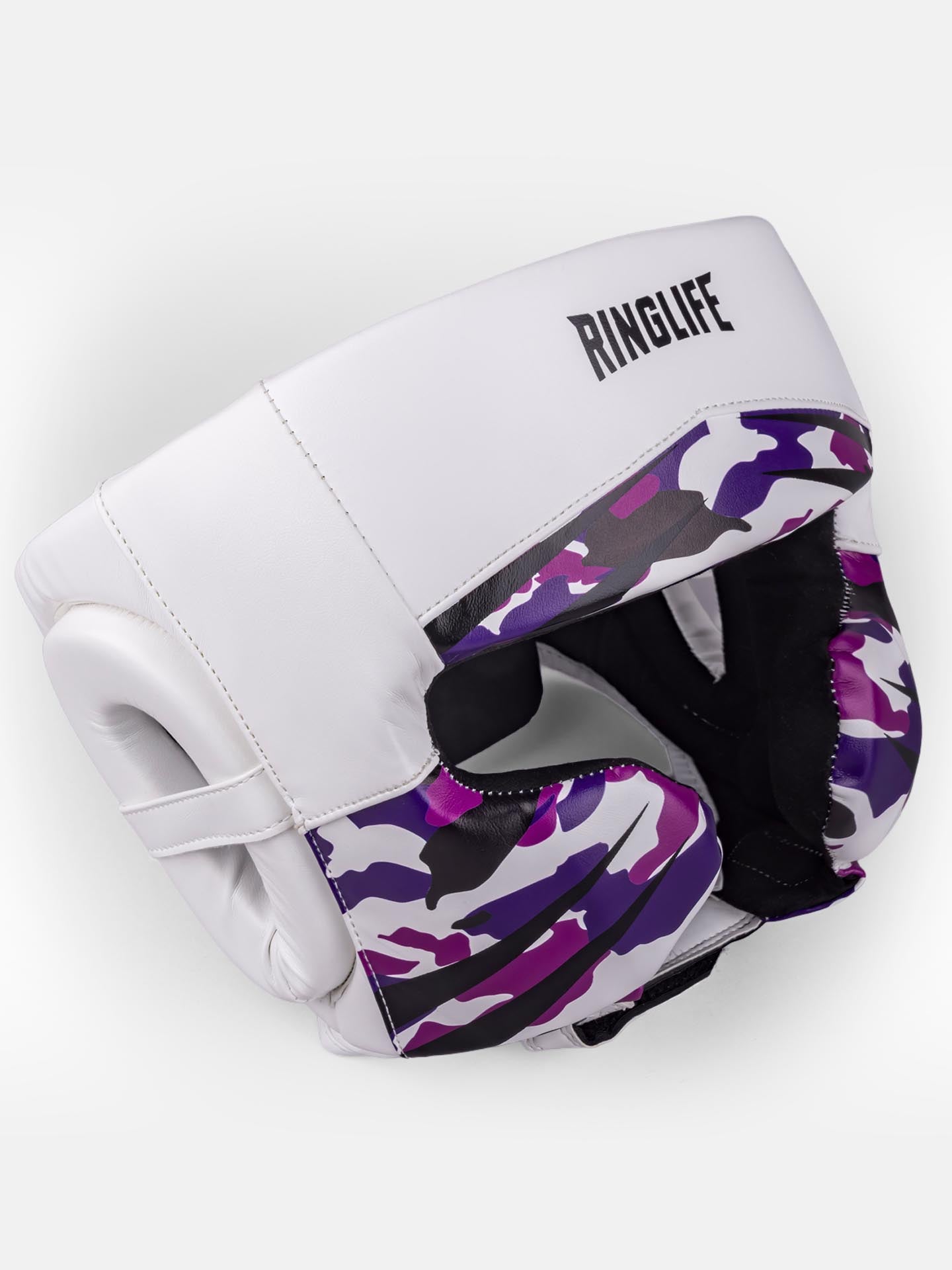 RINGLIFE Kopfschutz, Unit, weiß-lila-camo