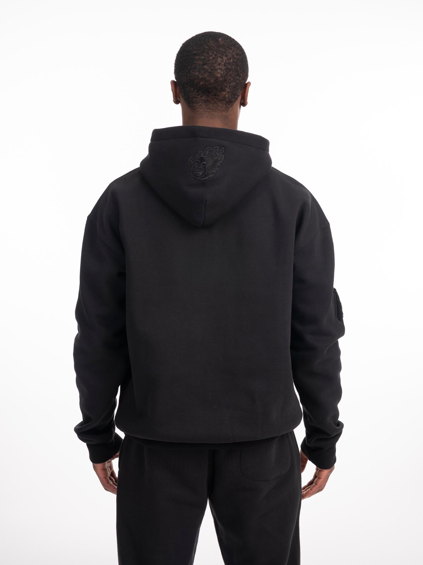 RINGLIFE Hoodie, College, schwarz-matt