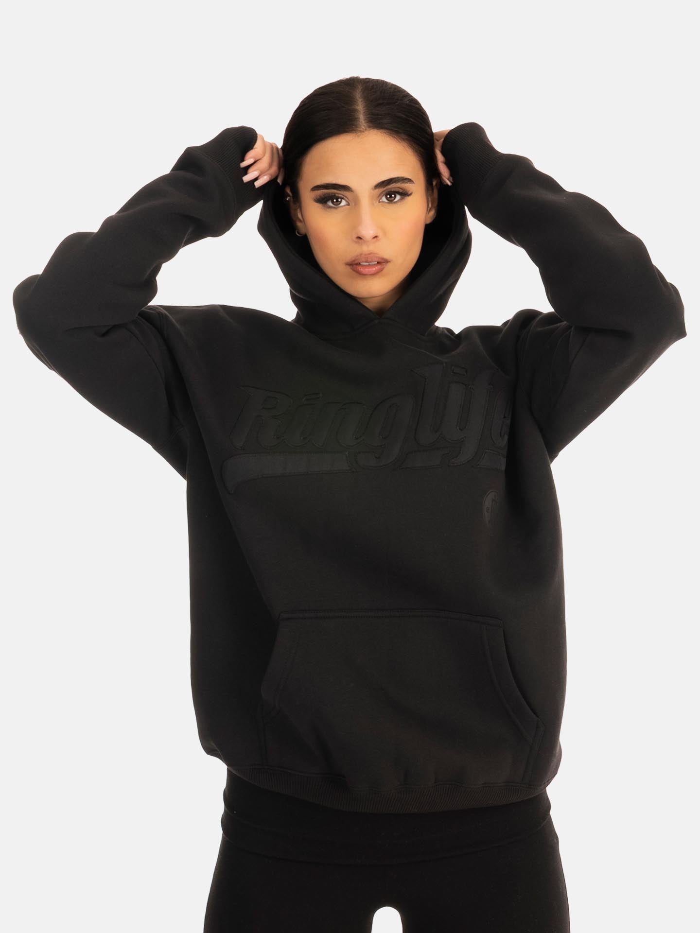 RINGLIFE Hoodie, College, schwarz-matt