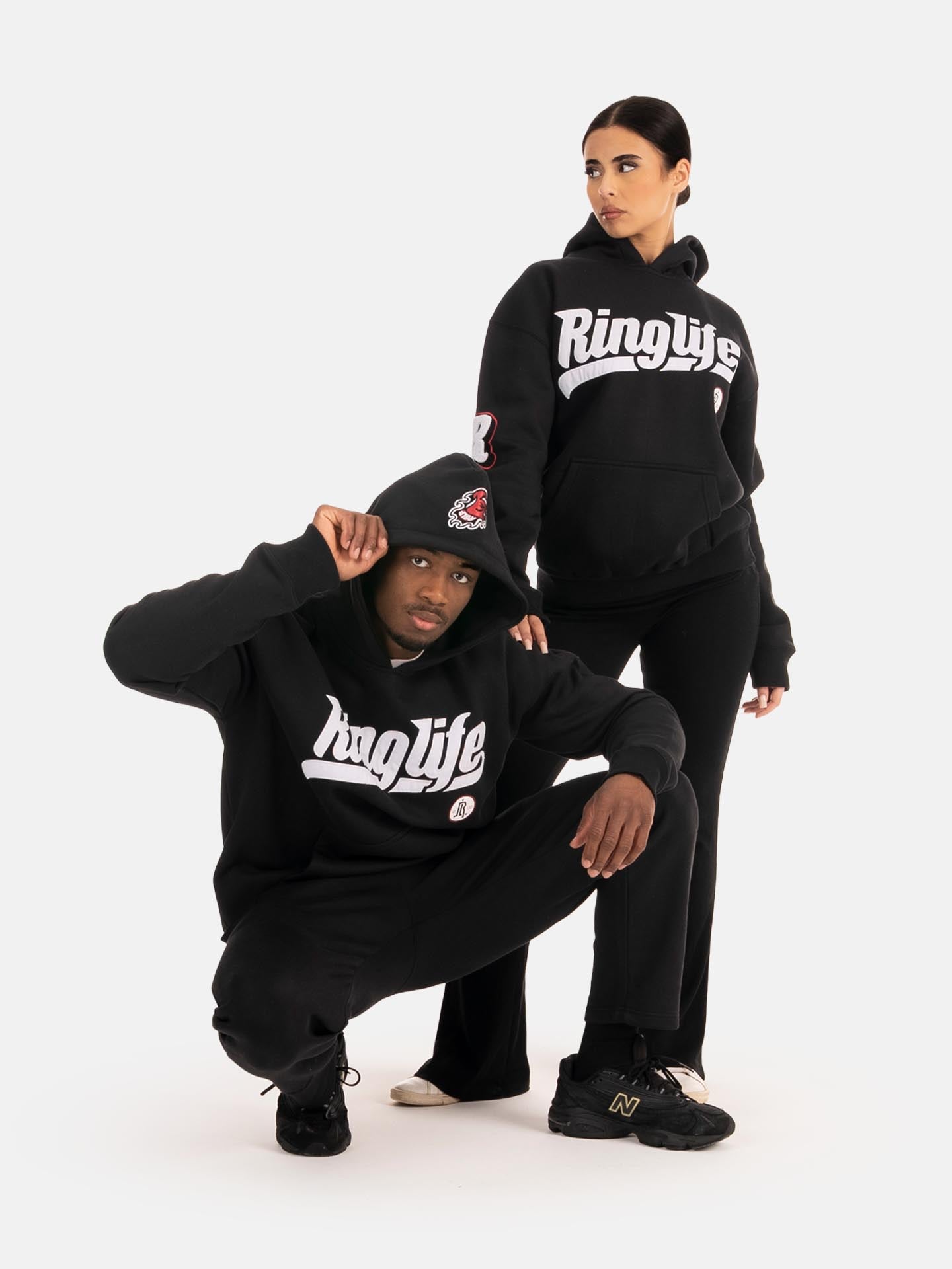 RINGLIFE Hoodie, College, schwarz
