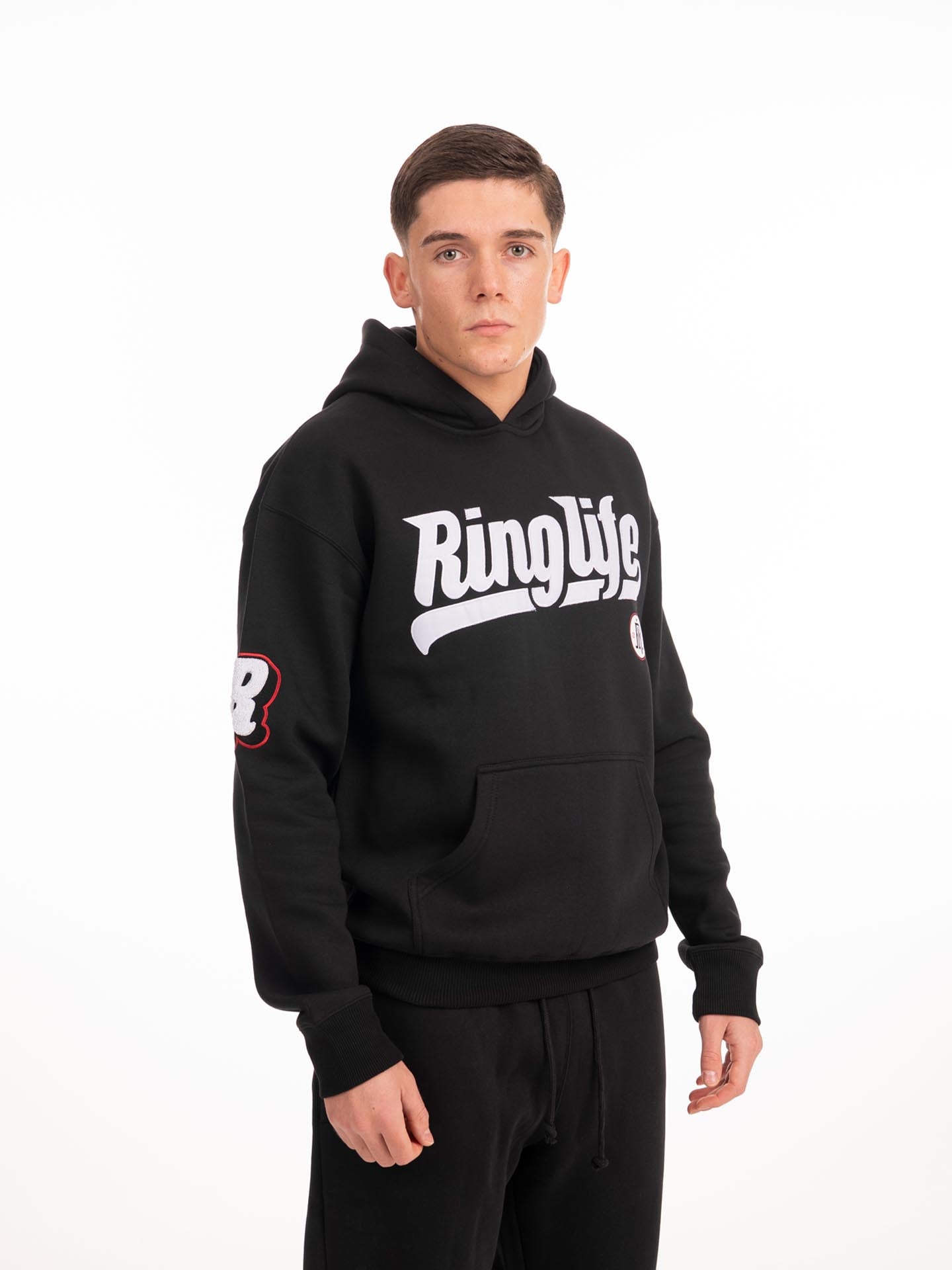RINGLIFE Hoodie, College, schwarz