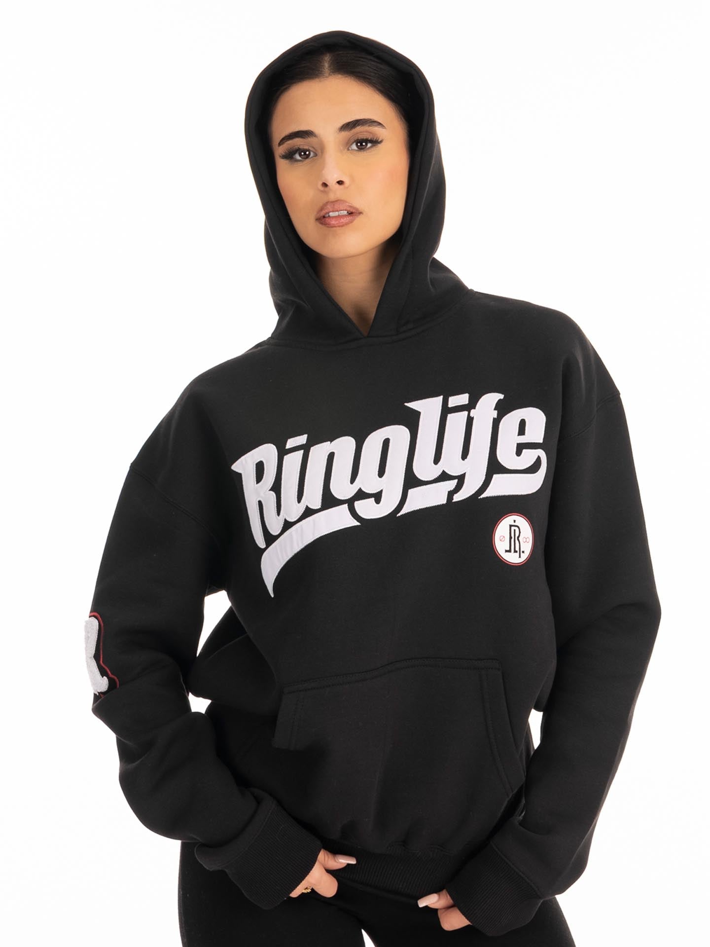 RINGLIFE Hoodie, College, schwarz