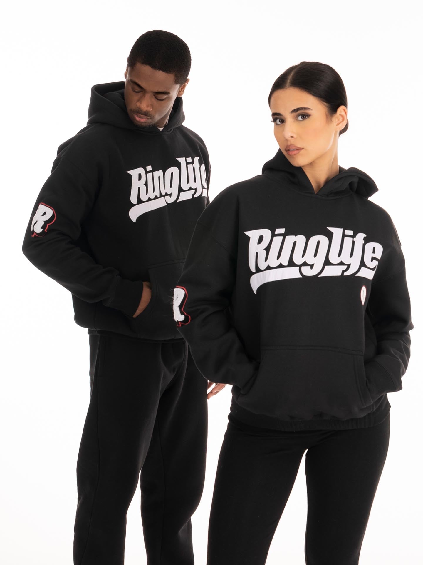 RINGLIFE Hoodie, College, schwarz